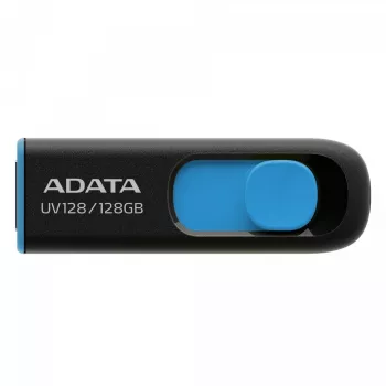 ADATA DashDrive UV128 128GB USB-Flash-Laufwerk USB Typ-A 3.2 Gen 1 (3.1 Gen 1) Schwarz, Blau