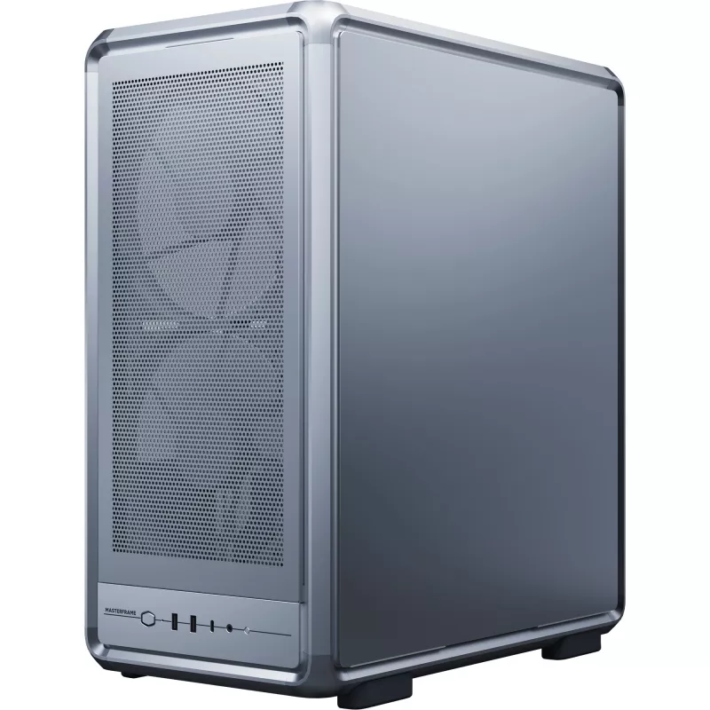 Cooler Master MasterFrame 500 Mesh PC-Gehäuse, Midi-Tower, E-ATX, Hartglas – Silber