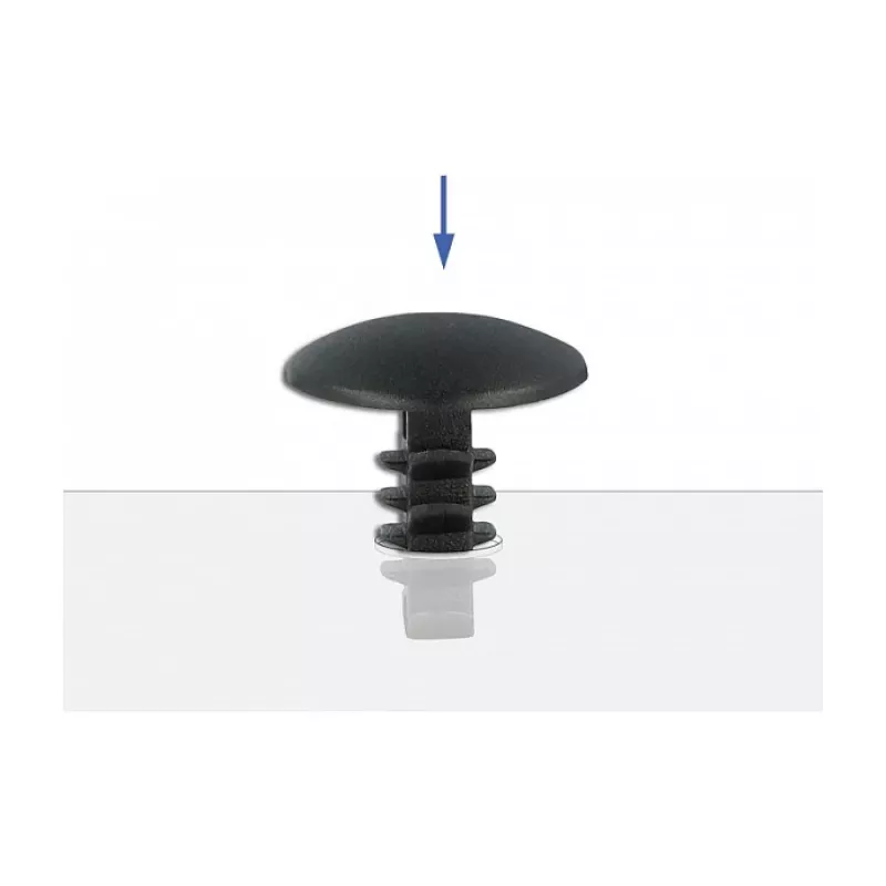 Tannenbaumclip DeLOCK 60188 schwarz Nylon 10 Stück