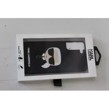 Handy-Hartschale Silikonhülle Karl Lagerfeld KLHCS22MSLKHBK Schwarz — schützende Silikonschale für Smartphone