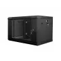 Wandgehäuse LANBERG WF01-6406-10B, 6U, 19 Zoll, 600×374×450 mm, schwarz, 60 kg