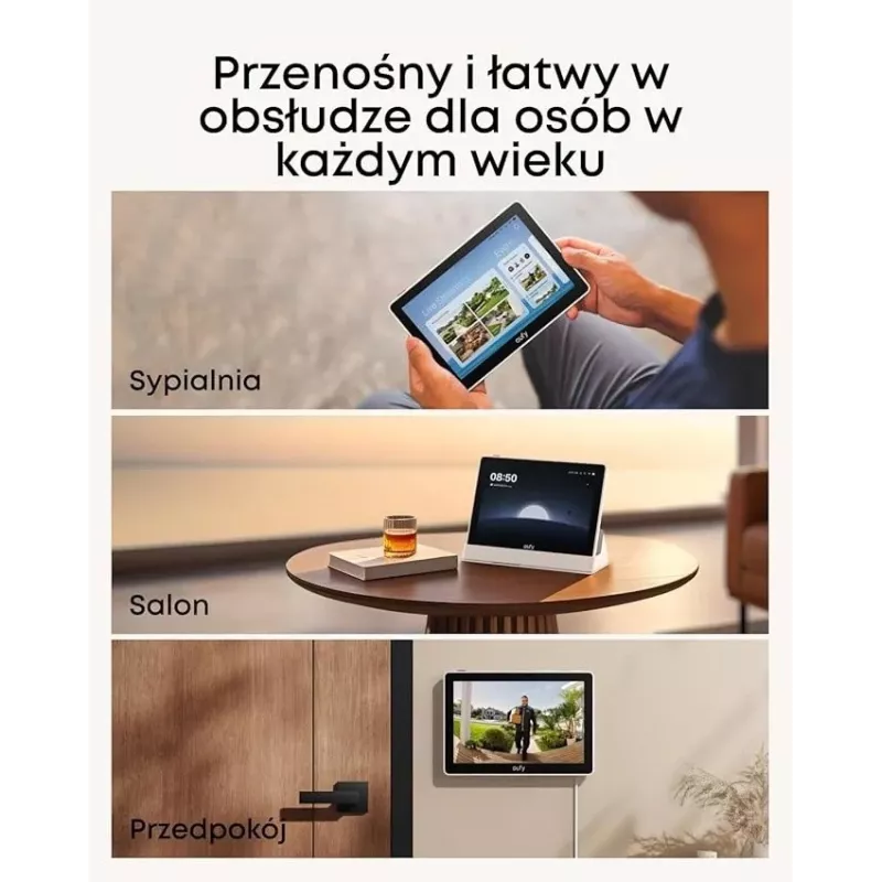 Home-Sicherheitsassistent Anker Eufy T87A03W1 Smart-Gerät Schwarz/Weiß