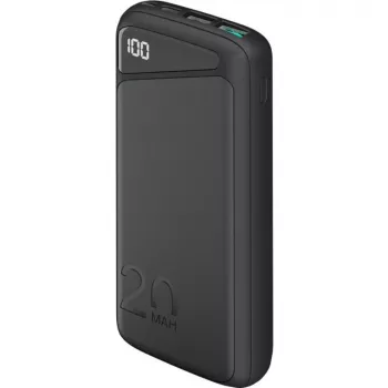 Schnelllade-Powerbank 20.000 mAh (schwarz, PD, Quick Charge 3.0, Super Charge)