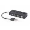 USB 2.0-Schnittstellen-Hub Gembird UHB-U2P4-05 mit 4 USB-Anschlüssen