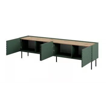 4D RTV-Schrank ONDA 200x40xH54.35 grün (stehend oder wandmontiert)