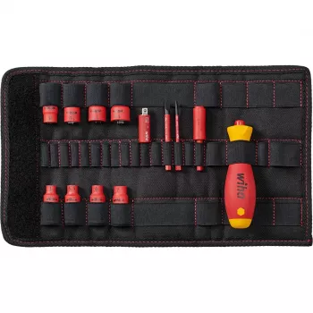 Schraubendreher-Set Wiha slimVario 1/4 43467 (Modell 7209NK2004) – kompaktes Wechselbit-Set