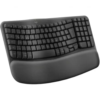 Logitech Wave Keys Tastatur Office RF Wireless + Bluetooth QWERTZ Grafit