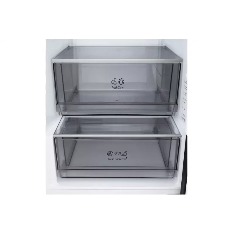 LG GBBSJ1CCEP Kühl-Gefrierkombination Freistehend 333 L Schwarz