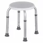 Runder Duschhocker aus Aluminium
