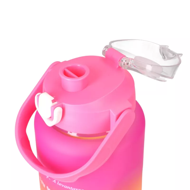 Extralink Motivational Water Bottle 3W1 Set Pink-Orange 2000ML+900ML+300ML