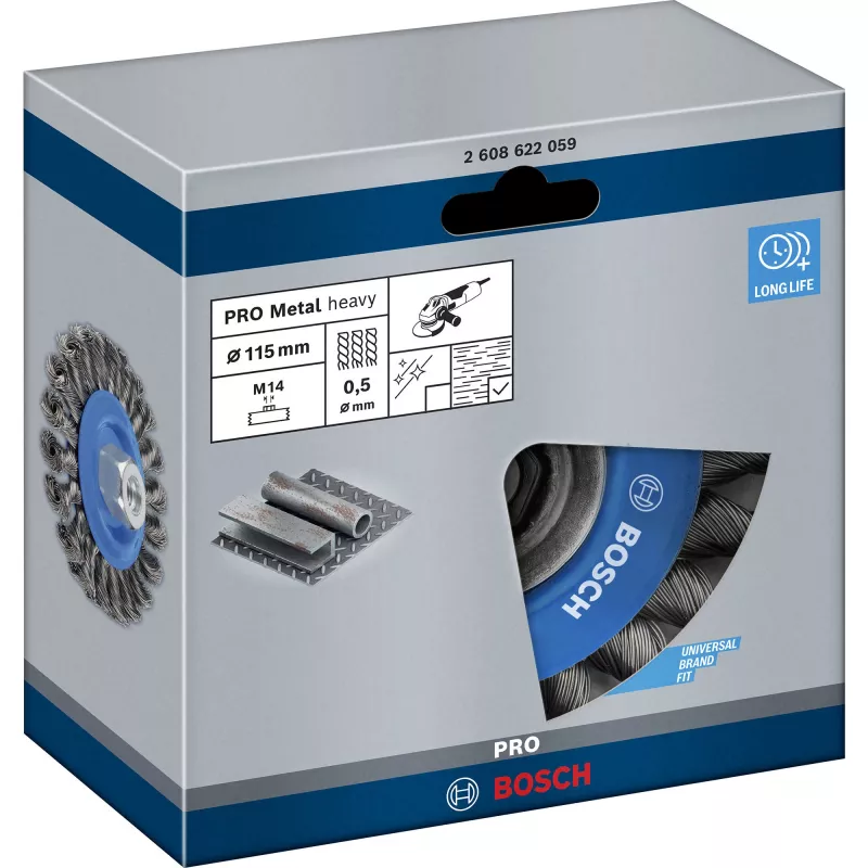 Drahtbürste Bosch 2 608 622 059 Durchmesser 11,5 cm Drahtstärke 0,5 mm
