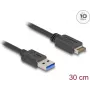 DeLOCK USB-Kabel 10 Gbit/s Typ-E Key A 20-polig Stecker auf Typ-A Stecker 30 cm