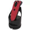Durascan D720 Linear BARCODE+QR-Code-Lesegerät Rot + Ladestation