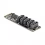 Interner SATA-Adapter DELOCK 64241 M.2 (Key B+M) auf 5x SATA mit JMicron JMB585, LED-Anzeigen, für PC