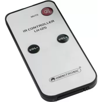 Omnitronic Fernbedienung L-125 (Modell 10355126) – Infrarot-Funkfernbedienung für Audiogeräte