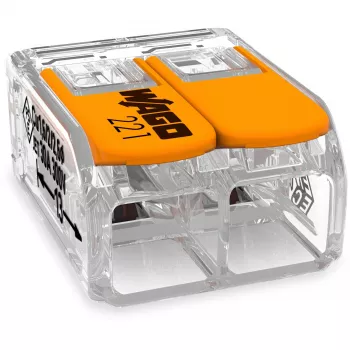 WAGO 221-612 - gerade - 450 V - Orange - Transparent - EN 60664