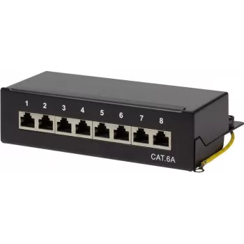 LogiLink NP0018B - 10 Gigabit Ethernet - 10000 Mbit/s - Cat.6A STP - Schwarz - Stahl - ISO/IEC 11801 - TIA/EIA 568C.2 (NP0018B)