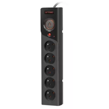 Steckdosenleiste Armac Z5 Schwarz 5 AC-Steckdosen 250 V 5 m