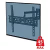 TV-Wandhalterung ESPERANZA ERW016 für 70-Zoll-Fernseher, schwarz, 45 kg Kapazität, VESA 75x75–400x400, neigbar 15°