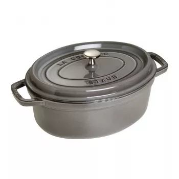 STAUB ovaler Gusseisentopf 3,2 l graphit