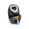 Severin 2430 Single 3,2 L Stand-alone 1500 W Heißluftfritteuse Schwarz, Edelstahl