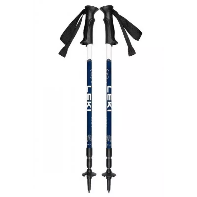 Trekkingstöcke Leki EAGLE blau-weiß verstellbar Aluminium 3-teilig 110–145 cm, 270 g