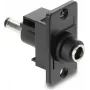 Panelmontage-Adapter DC 5,5×2,1 mm Buchse zu DC 5,5×2,1 mm Stecker, DELOCK 91116