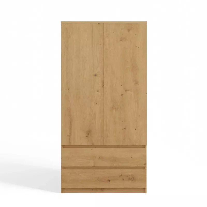 Topeshop SZAFA MALWA ART bedroom wardrobe/closet 5 shelves 2 Tür(s) Eiche