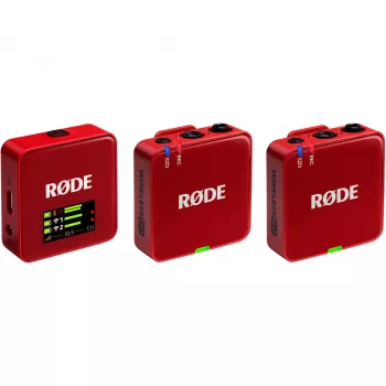 RØDE Wireless GO III Rot - Drahtloses Mikrofonsystem (rot)
