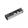 Stromverlängerung 1 AC-Steckdose Bachmann 912.002 Schwarz Silber