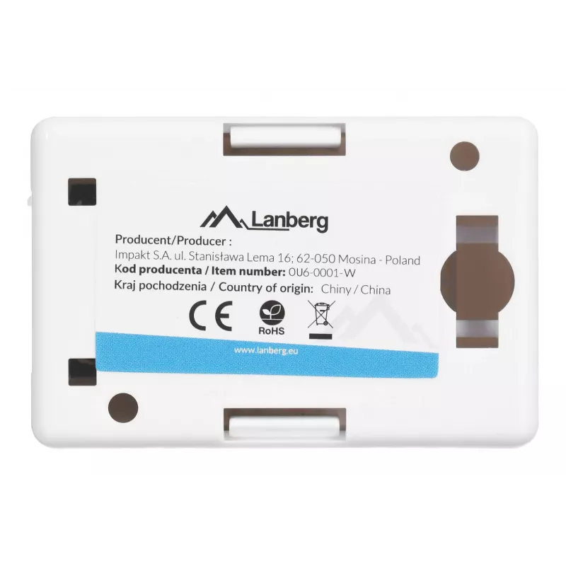 LANBERG Anschlussdose RJ-45 OU6-0001-W, Cat6, weiß