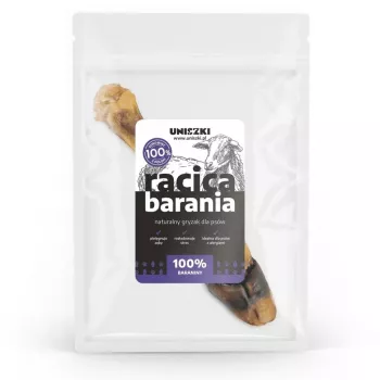 UNISZKI Schafsluftröhre Hundekauartikel Einzelstück natürlicher Zahnpflege-Snack 100 g, Lammgeschmack