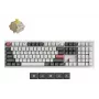 Mechanische Tastatur Keychron Q6 Ultra 8K — Full-Size 100 %, USB + RF Wireless + Bluetooth, RGB, Weiß