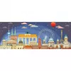 Puzzle Ravensburger Panorama Nacht in Berlin 1000 Teile, Panoramaformat
