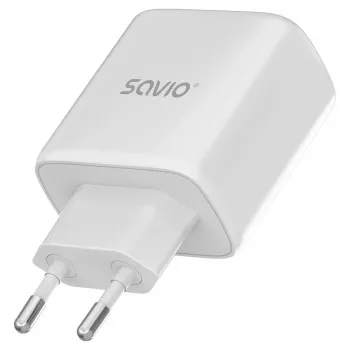 Savio LA-12 Ladegerät für Mobilgeräte Universal Weiß AC Schnellladen Indoor