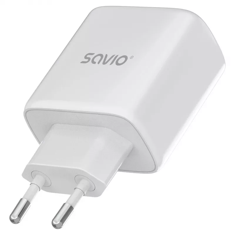 Savio LA-12 Ladegerät für Mobilgeräte Universal Weiß AC Schnellladen Indoor