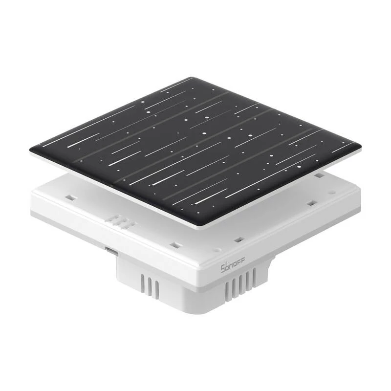 Dekorabdeckung Sonoff T5-4C-86-star für Touch-Schalter — Modell T5-4C-86-star, Wandplatte für 86×86 mm Montage