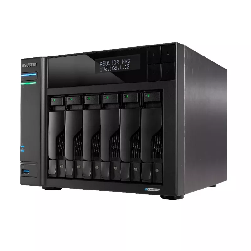 Asustor LOCKERSTOR 6 NAS Desktop Intel® Celeron® N5105 8 GB DDR4 HDD ADM Schwarz