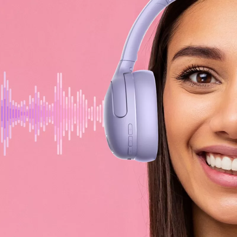 Kopfhörer MANTA HDP1001PU Rytmo Elegance Lila over-ear kabelgebunden, Modell HDP1001PU
