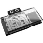 Grafikkarten-Backplate Alphacool Core für RX 9070 XT Aorus Elite – transparente Chrom-Oberfläche