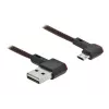 USB-Kabel DeLOCK EASY-USB 2.0 Typ-A auf Micro-B Stecker 0,5 m Schwarz