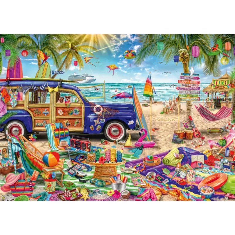 Sonnige Auszeit am Strand, Puzzle 1000 Teile