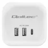 Steckdosenleiste QOLTEC 52548 mit 3× AC-Steckdosen und USB-Anschluss