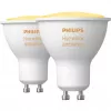 LED-GU10-Lampen-Doppelpack mit Hue Bridge – Philips Hue White Ambiance, ersetzt 35W