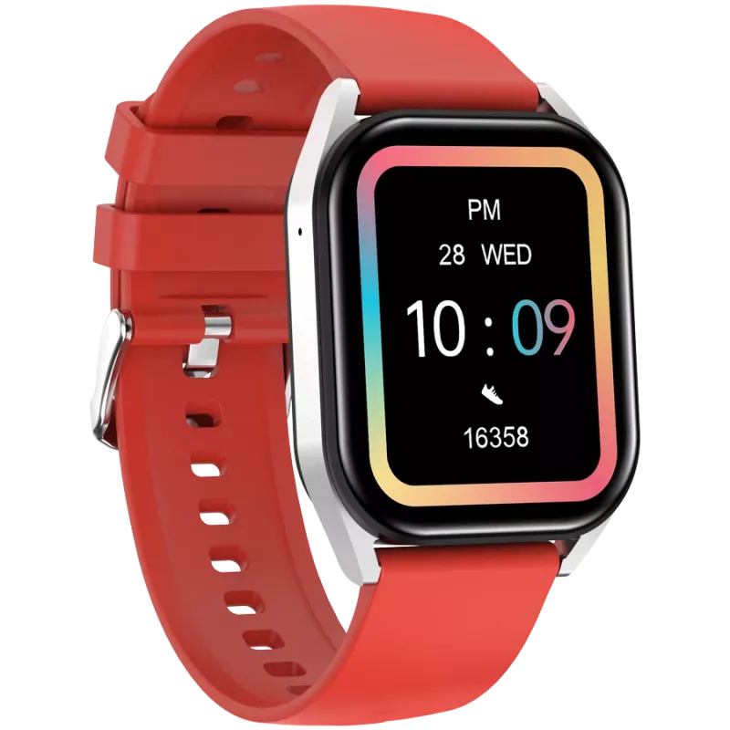 Smart Watch CANYON Chatter SW-58 BT-CALL Silber Rot