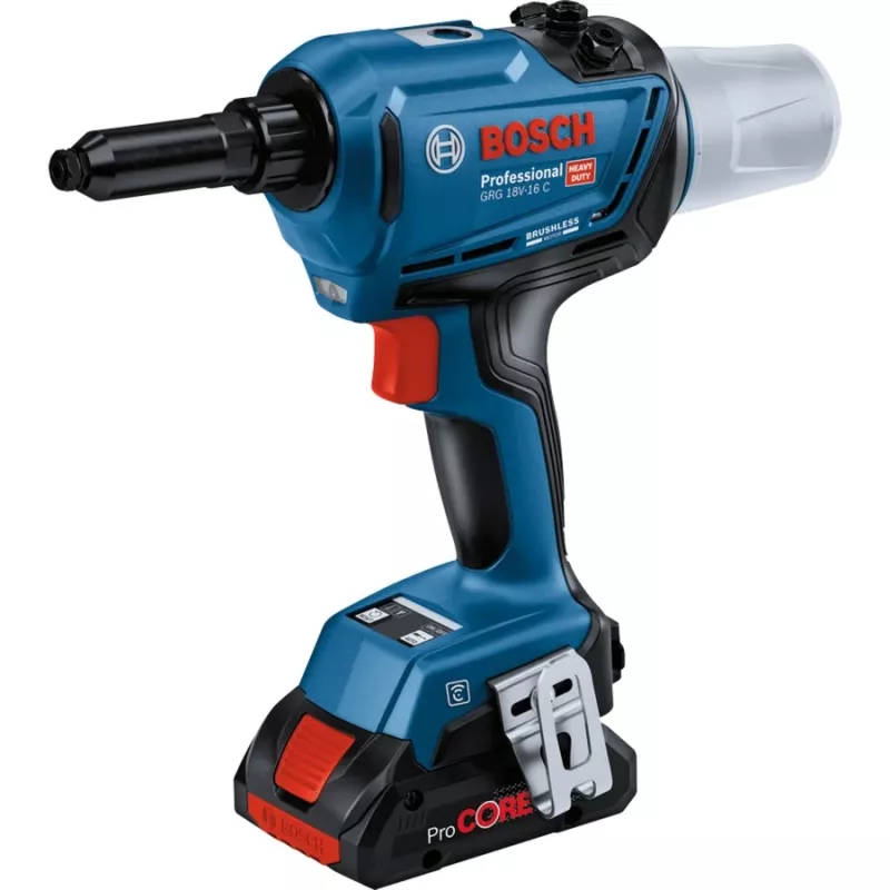 Bosch 0 601 9K5 001 power rivet tool Schwarz, Grün 3,2,4,4,8,5,0,5,6 mm 16000 kN
