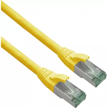Netzwerkkabel Helos 363702 RJ-45 Cat7 0,15 m Grün Gelb