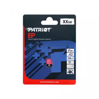 MicroSDXC-Speicherkarte PATRIOT 512GB V30 U3 Klasse 10, Lesen 90 MB/s, Schreiben 80 MB/s, mit Schreibschutzschalter