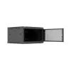 Wandmontierter 19 inch-Schrank 6U 600x600 schwarz