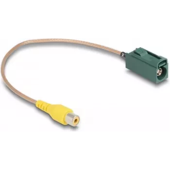 DeLOCK Kabel FAKRA-E-Buchse auf RCA-Buchse RG-179 32 cm
